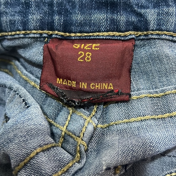 Vintage True Religion Jeans Y2K Size 28 Joey Eopert Creased Boot Wide World Tour - Picture 12 of 12